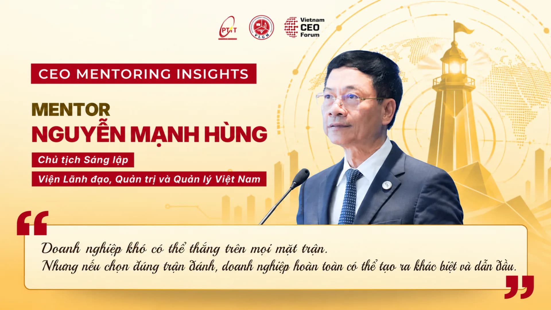 CEO Mentoring Insights #02: CEO không nhất thiết phải thắng đối thủ. CEO cần tạo ra một cuộc chơi mà doanh nghiệp mình có thể chiến thắng.